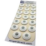 Langard 12mm White snap 'n' Tap Eyelets Pack of 20pcs