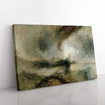 Big Box Art J.M.W. Turner Snow Storm Canvas Wall Art Print Ready to Hang Picture, 76 x 50 cm (30 x 20 Inch), Multi-Coloured