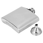 5Oz Hip Flask,Stainless Steel Hip Flasks for Men Women,Hip Flask with Funnel,Portable Whiskey Flask Leak-Proof Pocket Flagon Hip Flask for Discrete Shot Drinking of Alcohol, Whiskey