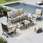 MFSTUDIO 5 Pieces Patio Conversatio