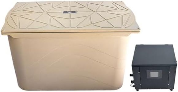 Frozin 400 Cold Plunge Tub with Water Chiller. Foam Insulation for Superior Ice Retention over Uninsulated Barrel or Inflatable Ice Baths. 100 Gallon Capacity (Cold Plunge Tub With Chiller)