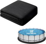 Tacsal Pool Liner Pad, Round Pool Mat, Extra Thick Pool Pads for Above Ground Pool, Pre-Cut Pool Ground Pad, Prevents Puncture, Easy to Install