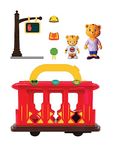 Daniel Tiger's Neighborhood Deluxe Electronic Trolley Vehicle with 2 Songs, 12 Phrases, Sounds & Light! Daniel & Mom Tiger Figures Included, for Ages 3+