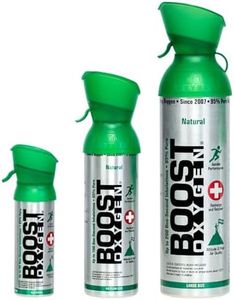 Boost Oxygen Natural Collection | Large 10L, Medium 5L & Pocket Size 3L (3 Pack)