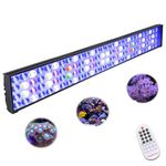 PopBloom Shannon75 Smart Reef LED Light Aquarium Tank Lamp for 36" 90cm Saltwater Coral Reef Growing Seawater Marine Aquarium Fish Tank (Remote Control, with Hang Kit)