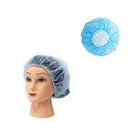 Disposable Hair Bouffant Cap, Blue, 24 Inch, 1000 Pack