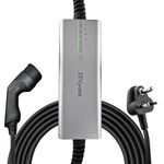 Zevpoint Basics 3.6kW Portable EV Charger| 16A, Single Phase, Type 2, 5m TPU Cable | Ultra Light | Built-in Safety | Adjustable Current | LED Indicator | Upto 5-Year Warranty | Aveo 3.6