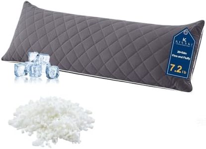 KISSKI Cooling Body Pillow for Adults, Adjustable Memory Foam Long Pillow