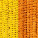 Ayunix Artificial Marigold Garland Mala Flower Genda Phool Long for Decoration, Home,Wedding, Festivals, Durga Pooja, Diwali, Ganesh Chaturthi 10Pcs (5 Yellow 5 Orange)