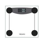 Triomph Digital Body Weight Bathroom Scale Weighing Scale with Smart Step-on Technology, Large Platform, 400 Pounds Capacity, Black