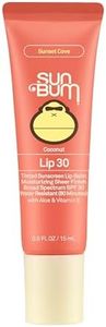 Sun Bum SPF 30 Sunscreen Sunset Cove Tinted Lip Balm - Coconut Flavor Broad Spectrum Moisturizing with Aloe & Vitamin E - Hawaii 104 Act Compliant (Made Without Octinoxate & Oxybenzone) - 0.5 oz