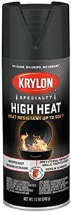 Krylon K01707077 High Heat Spray Paint, 12 Ounce (Pack of 1), Flat Black