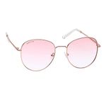 Fastrack Pink Colored Round Shaped 100% UV Protected Sunglasses for Men and Women (M255PK9V)