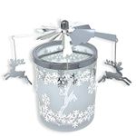 Banberry Designs-Reindeer Candle Spinner Metal Snowflake Holder Scandinavian