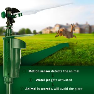 GARDIGO Motion Activated Water Jet Animal Repellent – 10m Range, Batteries Included