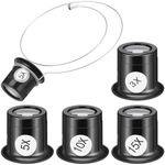 4 Pcs Jewelers Loupe with Removable