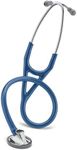 3M Littmann Master Cardiology Stethoscope, 2164, Stainless Steel Chestpiece, 27" Navy Blue Tube