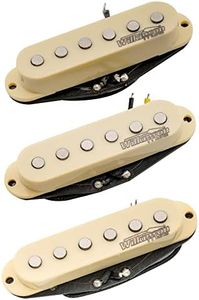 Wilkinson M Series High Output Alnico 5 Magnet ST Single Coil Pickups Set for Strat Style Electric Guitar, Cream