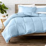 Bare Home Comforter Set - Twin/Twin Extra Long - Ultra-Soft - Premium 1800 Series - All Season Warmth (Twin/Twin XL, Light Blue)