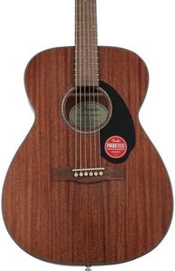 Fender CC-60S Concert Acoustic Guitar, Walnut Fingerboard, All-Mahogany, Comes with Free Virtual Lessons