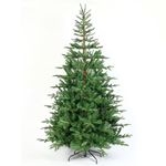 Neo 7ft Scandinavian Tips Spruce Fir Tree Artificial Christmas Tree Xmas Realistic Branches Green Natural Branches with Solid Metal Legs (Realistic Fir Effect)