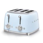 Smeg 4 Slot Toaster Pastel Blue TSF03 PBUS