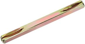 uxcell Door Knob Spindle, 110mm Long Spare Door Handle Spindle Bar for Vintage Door Straight Spindle Replacement Square Spindle Iron Door Handle Spindle Bar, Golden