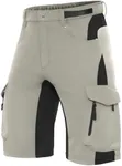 XKTTAC Men's Outdoor Quick Dry Lightweight Cargo Shorts for Hiking, Casual, Camping, Tactical, Fishing, Golf, Travel with 6 Pockets (Silver, 4X-Large)