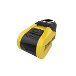 Oxford LK215 Quartz XA6 Alarm Disc Lock (6mm pin) USB Rechargeable., Yellow Black