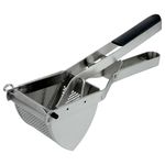 Grunwerg PT-6272 Ricer Stainless Steel Masher Fruit and Vegetable Press with Ergonomic Handle Quick and Easy Mashed Potatoes, 18/10, 28 x 8 x 10 cm