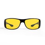TrueDark Daylights Amber Fitover Blue Light Blocking Glasses - Designed to Reduce Eye Strain and UV Glare From Computer Screen, Gaming, TV, Phone - For Men and Women by Dave Asprey