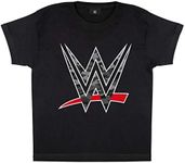 Popgear WWE Camo Logo Boys T-Shirt Black 5-6 Years | Crew Neck Graphic Tee, Wrestlemania, Birthday Gift Idea for Son Brother Nephew