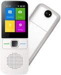 Language Translator Device - Voice/Photo/Recording Translation Touch Screen Online&Offline Translator, The New Intelligent Translator, Suitable for Work and Life Communication（White）