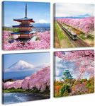 Japanese Cherry Blossom Wall Art - 