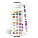 18 in 1 Drinking Water Test Kit,125 Strips Water Chemical Testing for Home Tap and Well Water, Accurate Testing for Chlorine,Nitrate, Lead, Hardness, Fluoride, Iron, Copper, pH & More