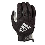 adidas Freak 5.0 Padded Football Receiver Glove, Black/White, Small