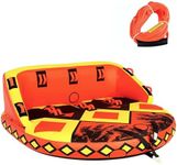 SMOOL Inflatable Towable Tubes for Boating 1-4 Person with Tow Ropes
