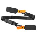 Ski Strap and Pole Carrier Tie, Adjustable Ski Tapes Cushioned Shoulder Sling, Portable Ski Gear Accessories for Adults Teens Snowboarding Winter Outdoor Activities