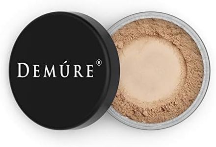 Demure Mineral Make Up, Medium Dark Mineral Foundation Makeup, Concealer Makeup, Natural Makeup Made with Pure Crushed Minerals, Loose Face Powder. Demure Mineral Makeup