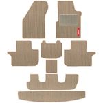 Elegant Carpet Cord Beige Custom Fit Car Mat Compatible with New Tata Safari 2021 Onwards 6 Seater