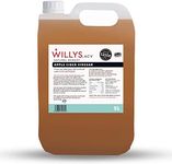 WILLY'S Pickling Apple Cider Vinegar with Live Mother - Probiotics For Detox & Gut Health - 5L Jerry Can - Sustainable ACV