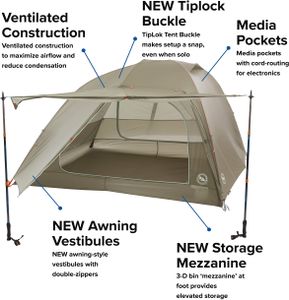 Big Agnes Copper Spur HV UL 4-Person Tent – Lightweight Backpacking