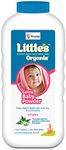 Little's Organix Gentle Baby Powder I Enriched wIth Organic Ingredients - Neem & Aloe Vera extracts I Free from Parabens & Phthalates, 400g, White