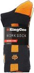 KingGee Men's Crew Sock, Assorted, 7-12 Size (Pack of 5)