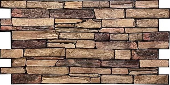 Circa 7 mq/15 BALDOSAS DE PVC 3D paneles de pared revestimiento de paredes PVC imitación madera o piedra o mosaico espesor 1 mm! ¡Gran elección!