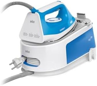 Braun CareStyle 1 Pro IS1012BL, Ironing Center with FreeGlide 3D Technology, SuperCeramic Coating, Vertical Ironing, AntiDrip, 1.5L Water Tank, 2200W, Blue