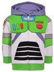 Disney Pixar Toy Story Buzz Lightyear Toddler Boys Fleece iTalk Zip Up Hoodie Singing Sound Chip Green 3T