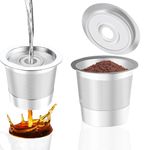Supvox® Compatible with Keurig Coffee Machine, Reusable Stainless Steel K Cup, Food Grade 304 Stainless Steel Coffee Pod