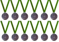 Be Win Mild Steel Sports Medal/Event Medal Size-2.5'' Inches Dia (Bronze, Set of 3 Pcs)