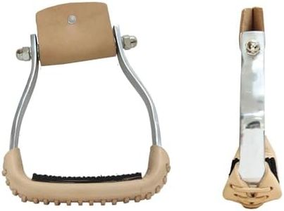 AJ Tack Aluminum Angled Barrel Racing Stirrups